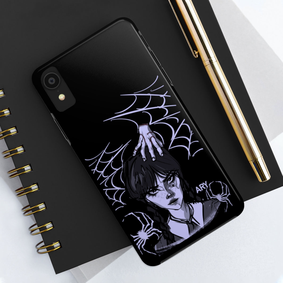 Wednesday and Thing (Estuches para teléfonos resistentes, Case-Mate)