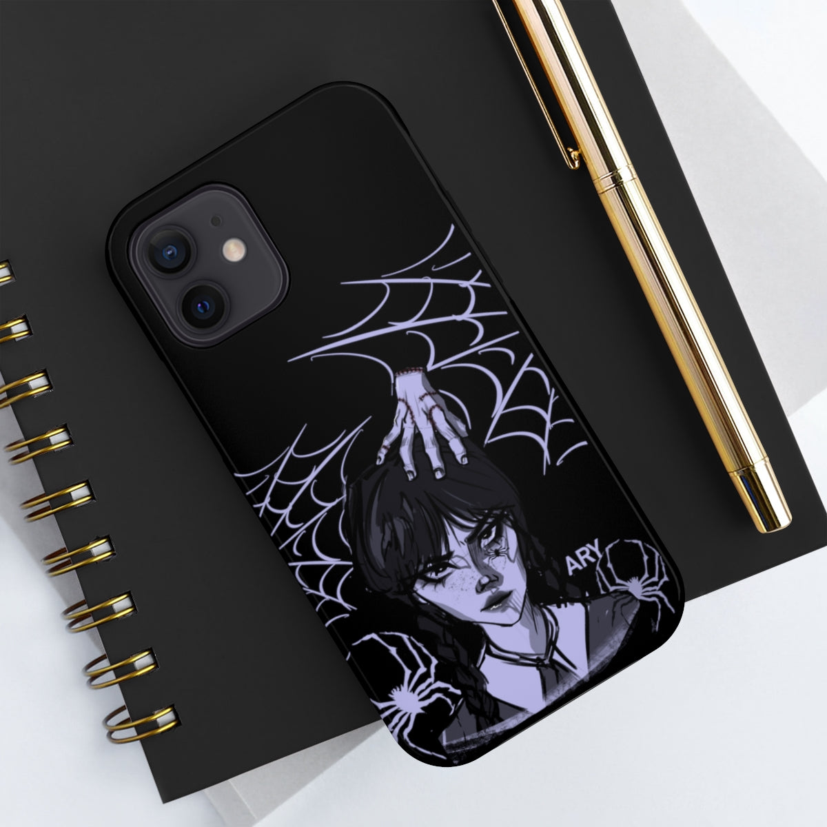 Wednesday and Thing (Estuches para teléfonos resistentes, Case-Mate)