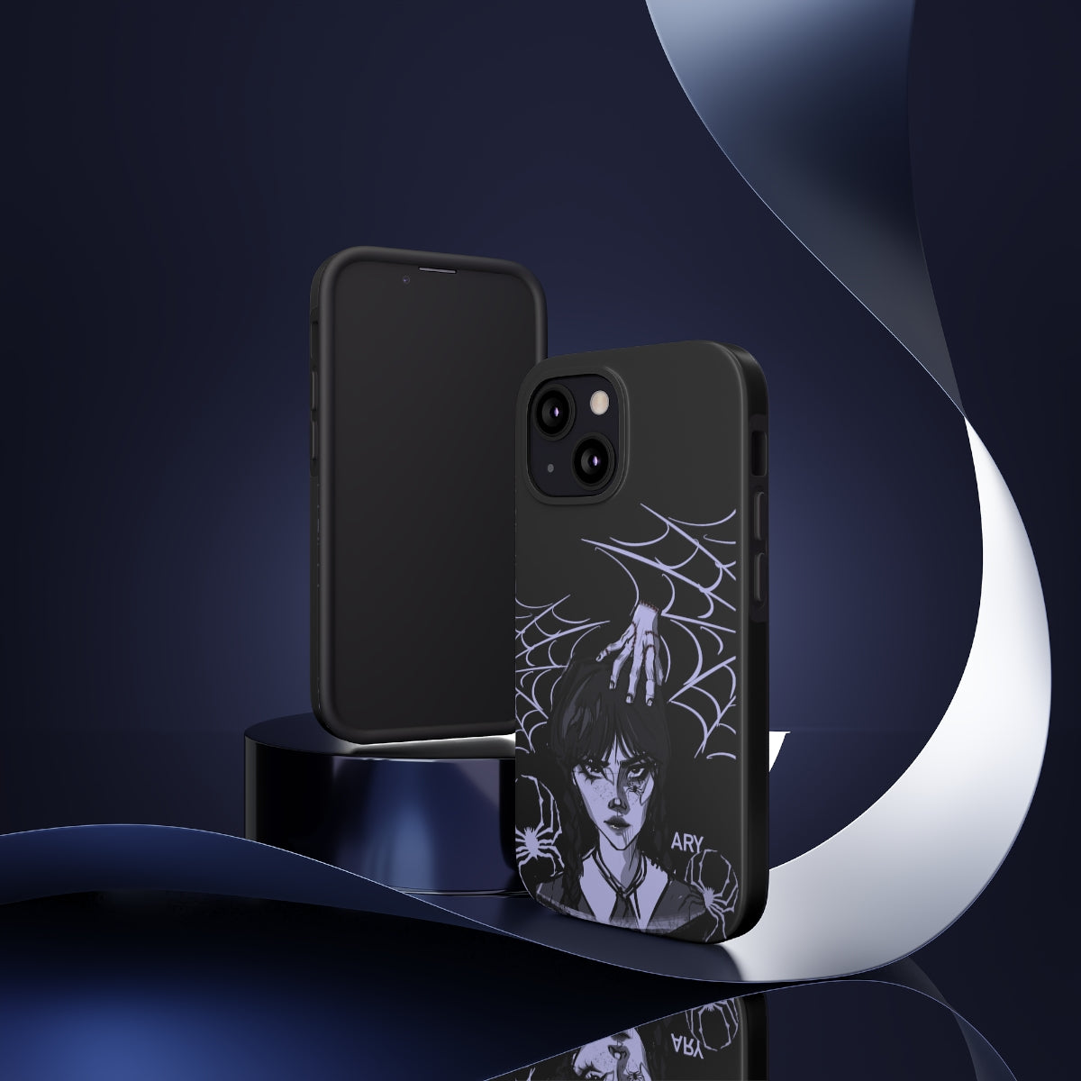 Wednesday and Thing (Estuches para teléfonos resistentes, Case-Mate)