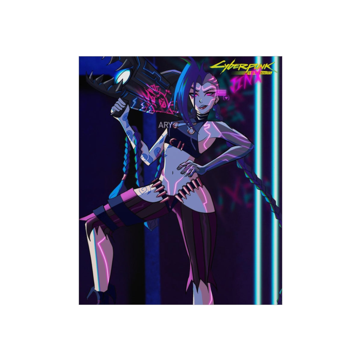 Jinx X Cyberpunk Edgerunners Fanart