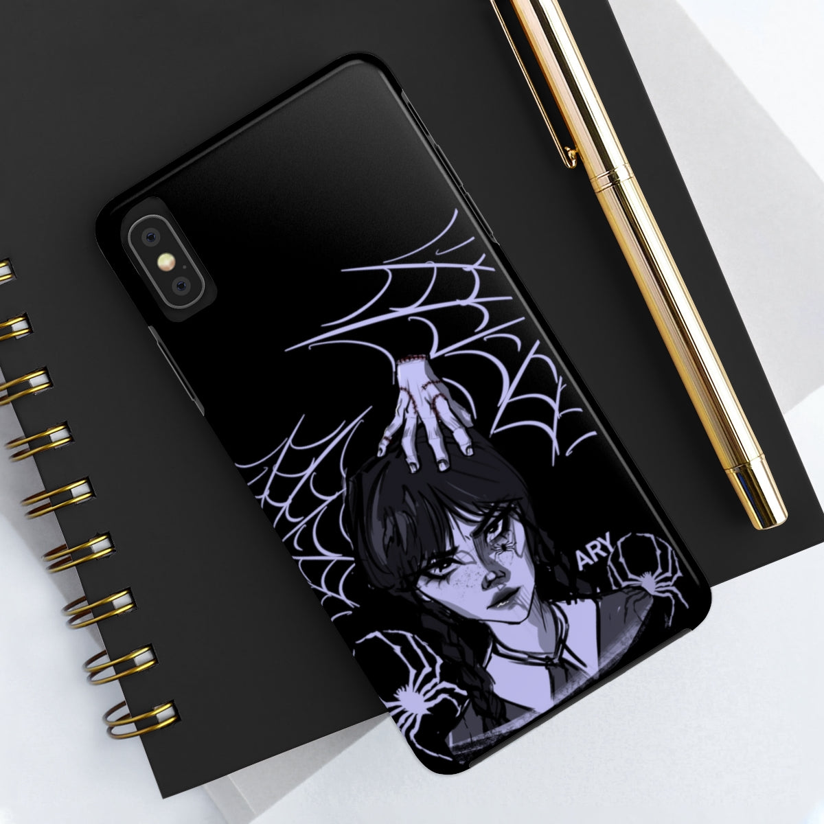 Wednesday and Thing (Estuches para teléfonos resistentes, Case-Mate)