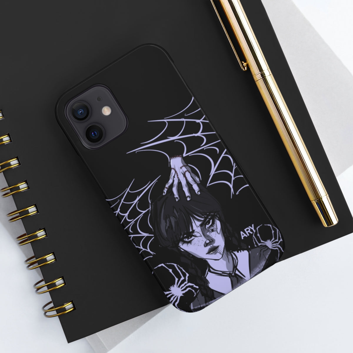 Wednesday and Thing (Estuches para teléfonos resistentes, Case-Mate)