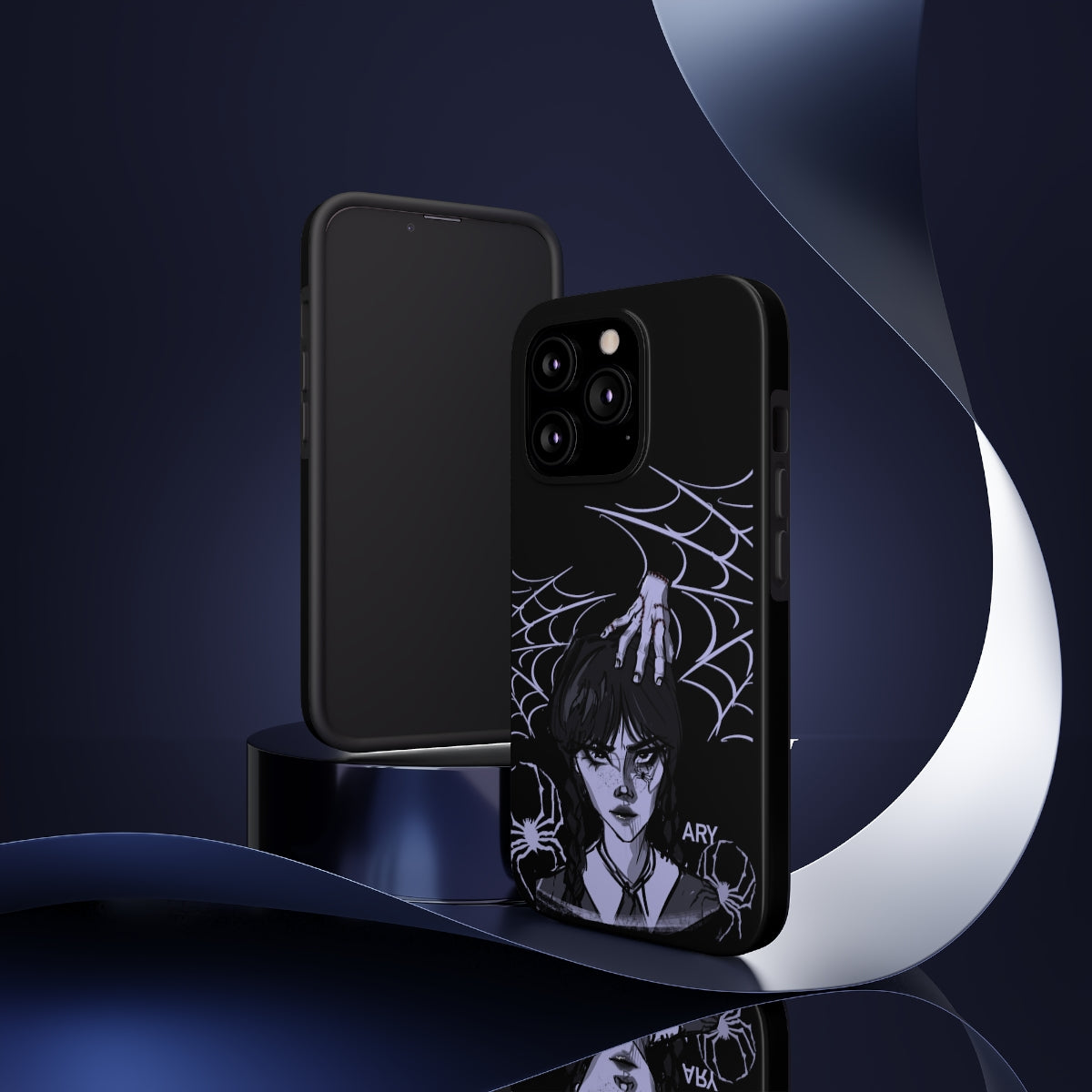 Wednesday and Thing (Estuches para teléfonos resistentes, Case-Mate)