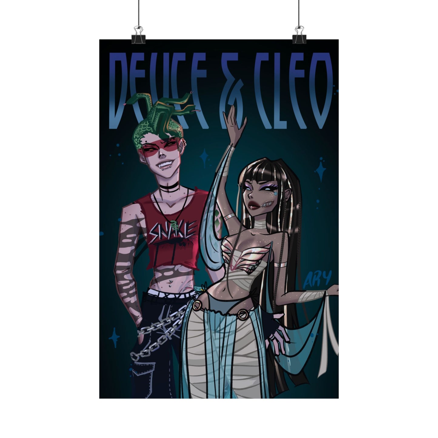 DEUCE AND CLEO FANART darkmode