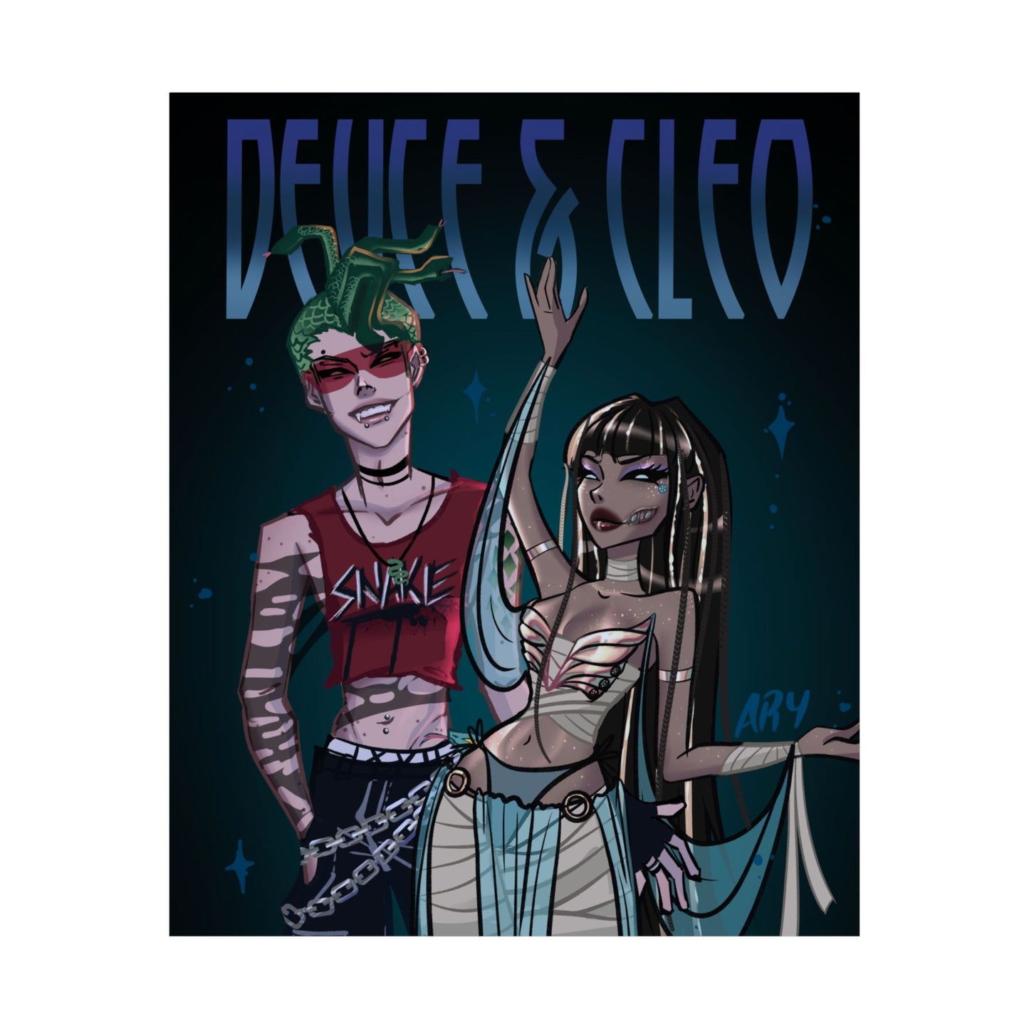 DEUCE AND CLEO FANART darkmode