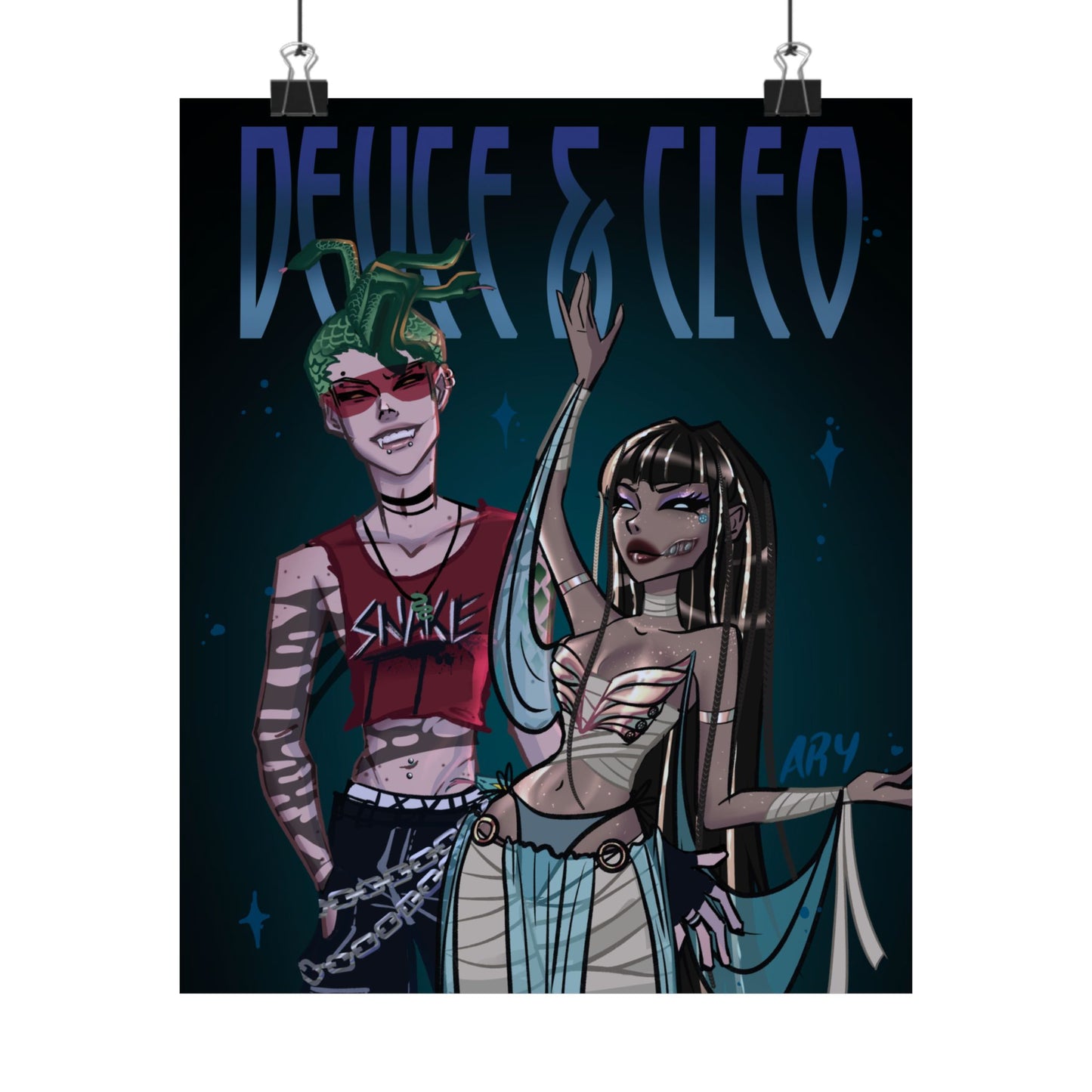 DEUCE AND CLEO FANART darkmode