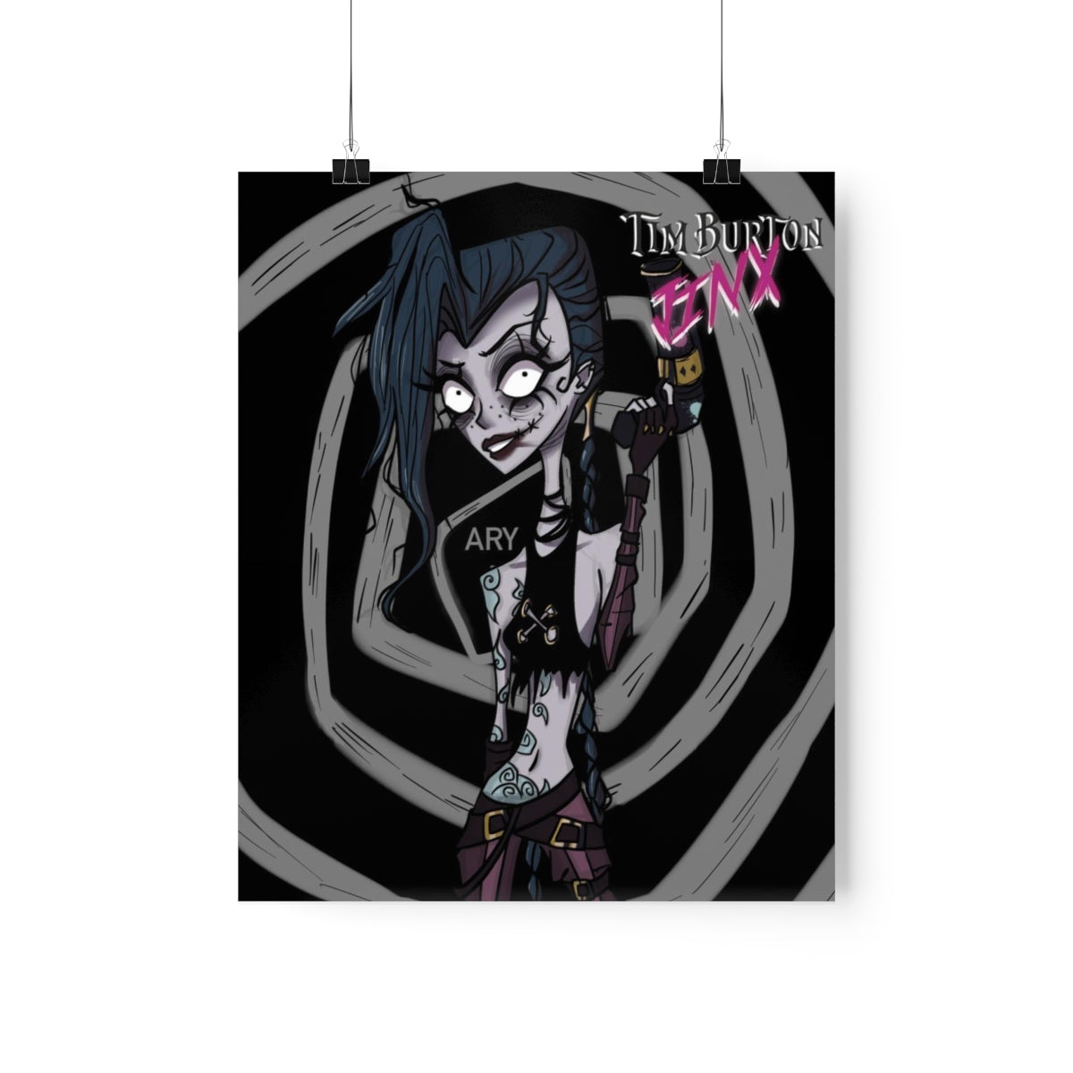 Jinx X Tim Burton Fanart